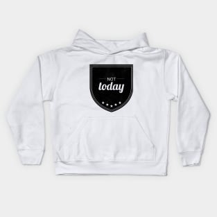 Not Today (blk Mesh) Kids Hoodie